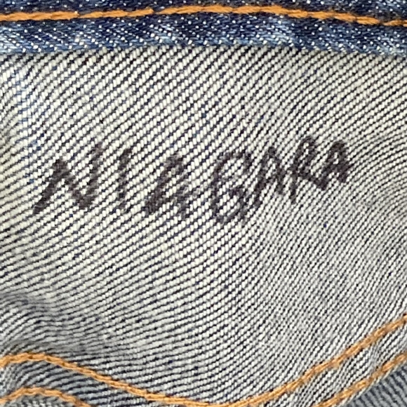 Preloved Made in Italy Men's Blue Denim Distressed Jeans - Size 42, Authentic - Picture 14 of 17